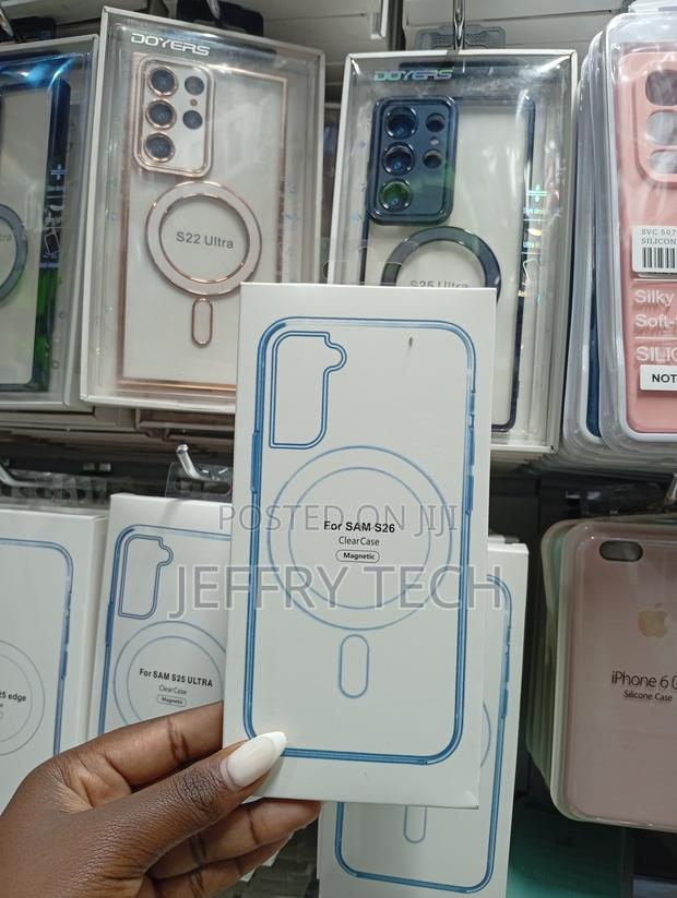 Doyers Branded Magnetic Clear Case Designed for Samsung Galaxy S26.