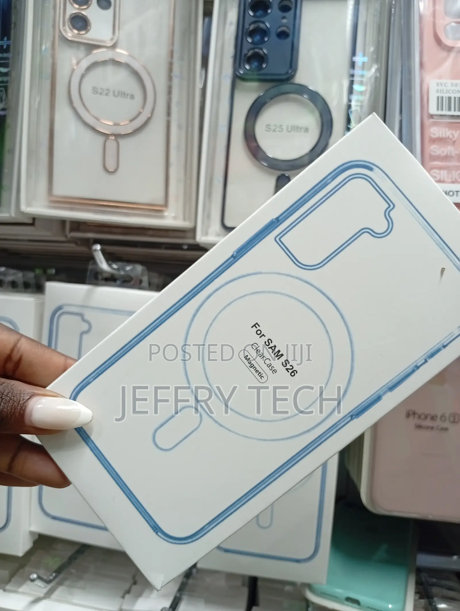 Doyers Branded Magnetic Clear Case Designed for Samsung Galaxy S26.