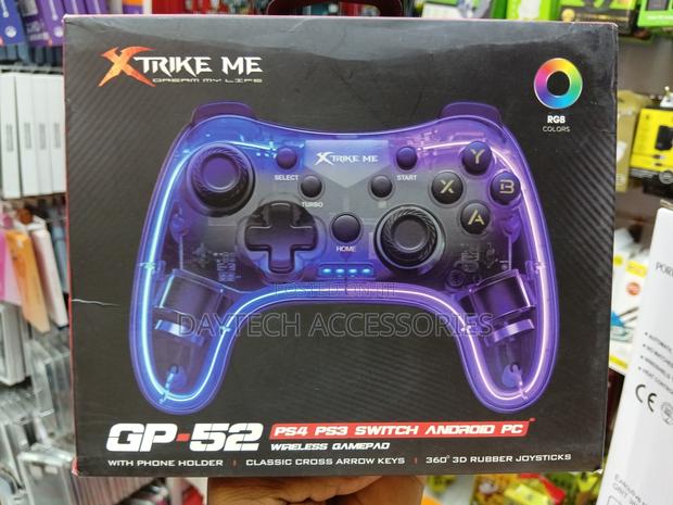 Xtrike Me Gp-52 Wireless Gamepad For Mobile / Pc / Ps4 Transparent.