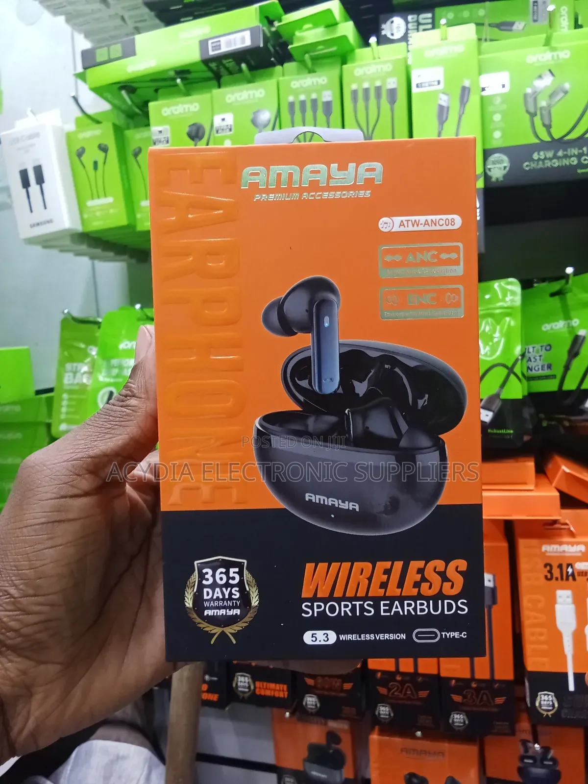 Amaya Atw-Anc08 Wireless Sports Earbuds With Both Anc and Enc