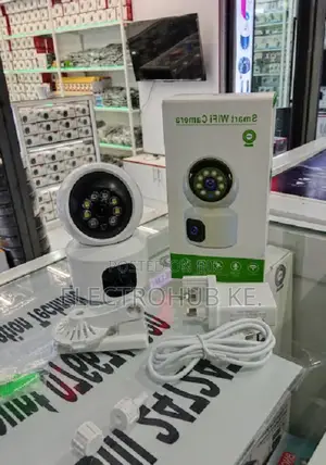 V380 Pro Indoor Security Camera - Dual Lens, Motion Detection,Audio
