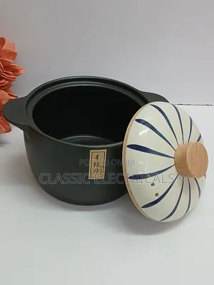 *Ceramic Casserole Cooking Pot With Lid