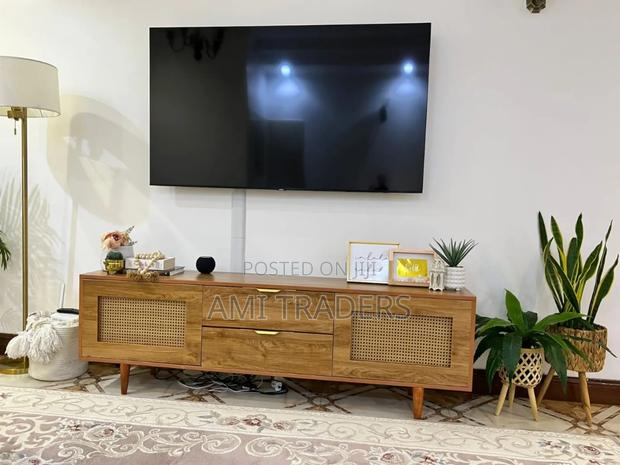 Rattan Natural Tv Stand (6ft) - main view
