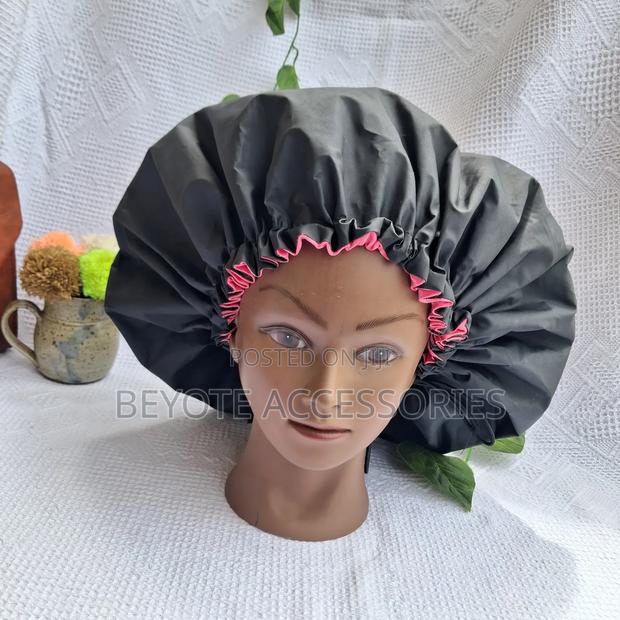 Protective Satin Lined Shower Cap - thumbnail 4