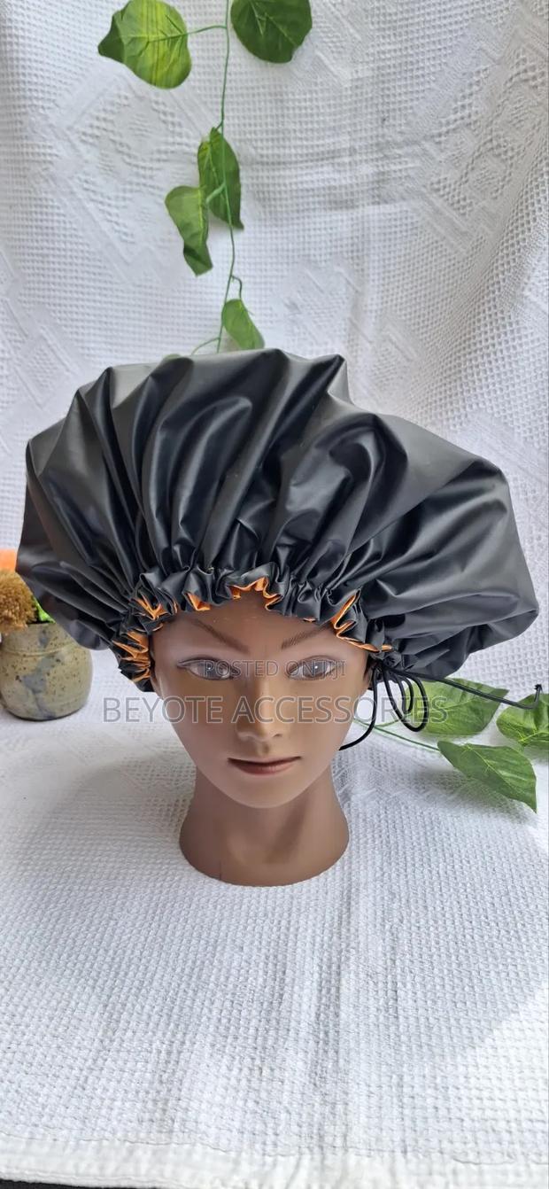 Protective Satin Lined Shower Cap - thumbnail 2