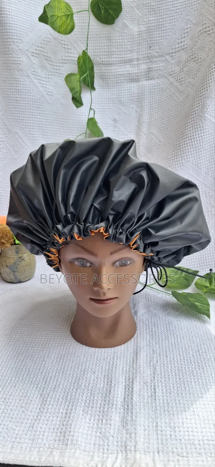 Protective Satin Lined Shower Cap