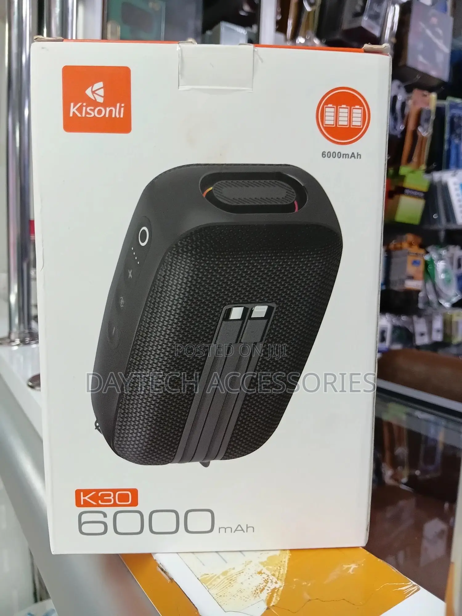 Kisonli Portable Bluetooth Speaker 6000mah With Power Bank