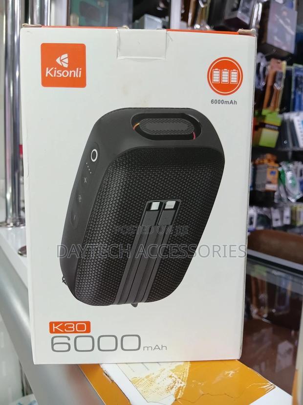 Kisonli Portable Bluetooth Speaker 6000mah With Power Bank - thumbnail 2