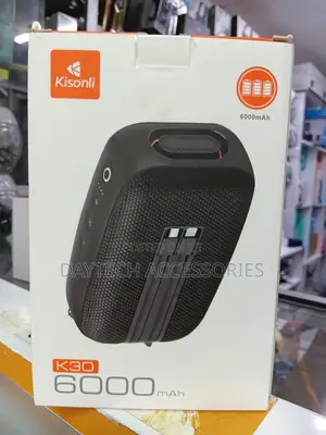 Kisonli Speaker Bluetooth RGB Speaker - Black