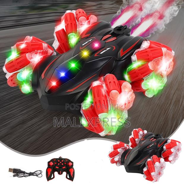 4wd Gesture Control Rc Stunt Drift Car 360° Led Spray Toy Gift