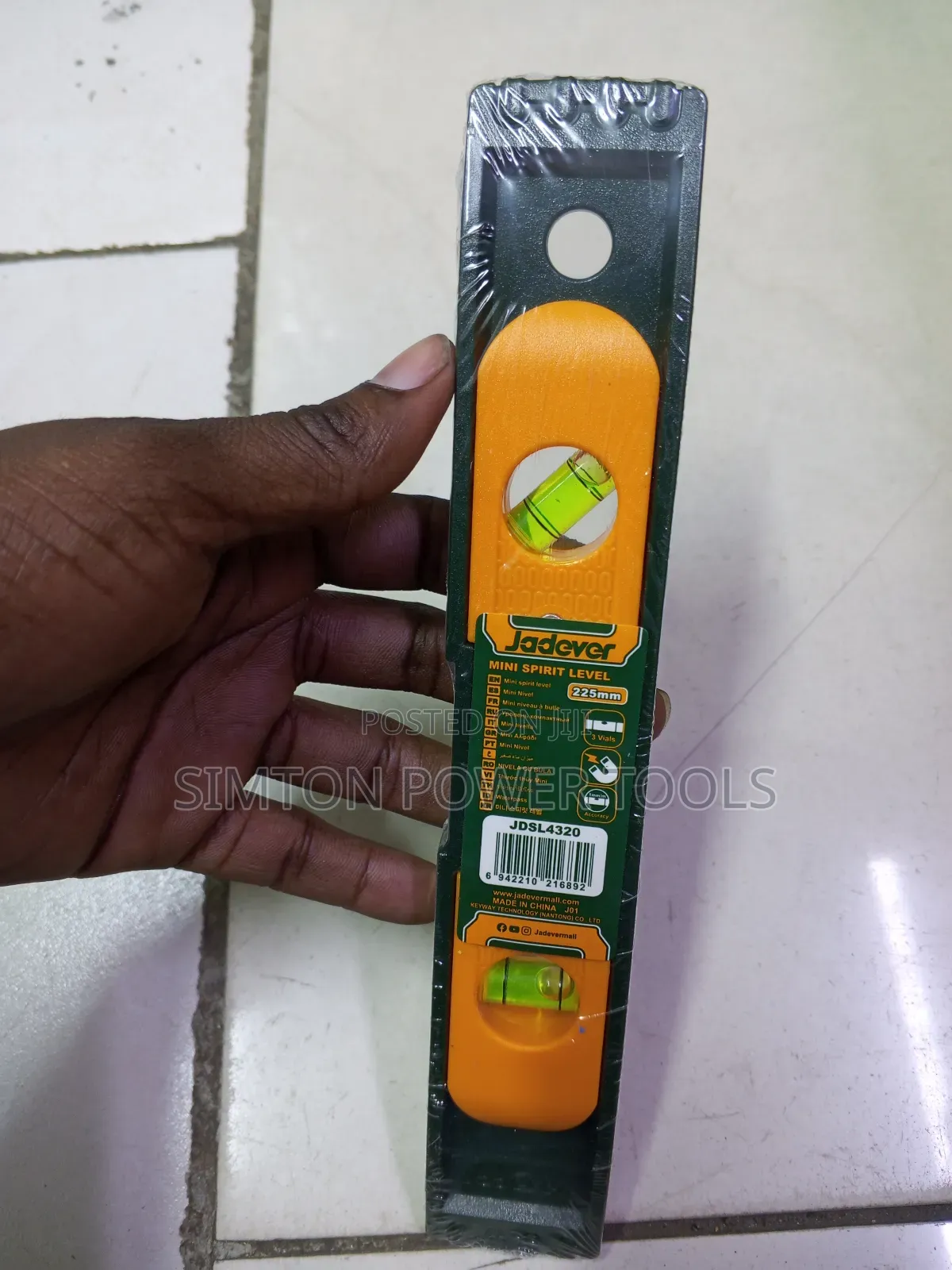 Jadever Mini Spirit Level 225mm
