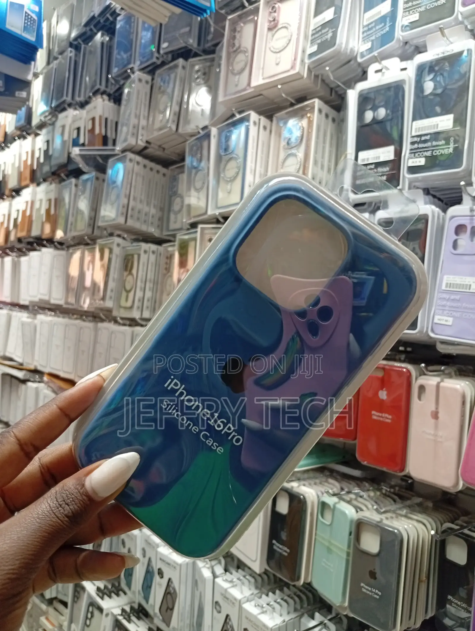 Silicone Case Specifically Designed for the Apple iPhone 16 Pro.