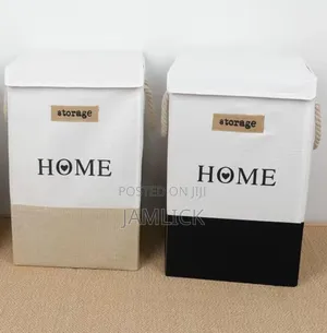 Foldable Home Storage / Laundry Hamper With Lid - Sp