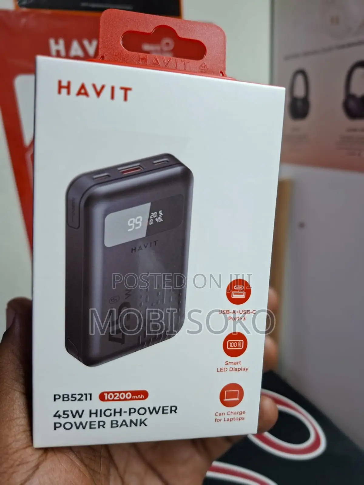 Havit Power Bank Pb5211 10200mah 45w