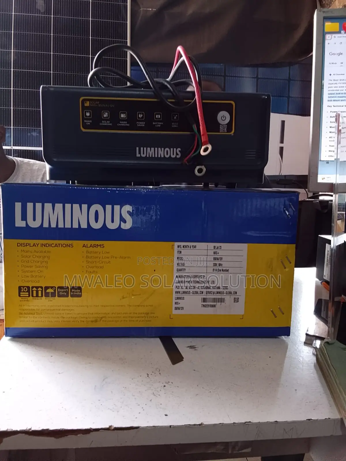 Luminous Inverter 850va 12v