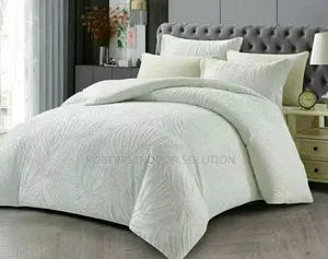 Jacquard Embossed Leaf Queen Comforter Set