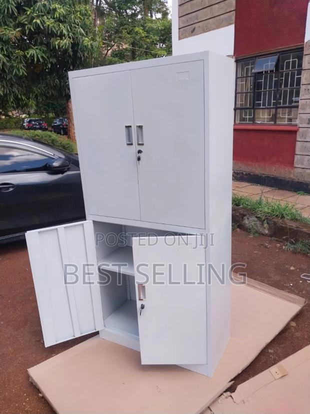 Classic White 4 Door Office Cabinet