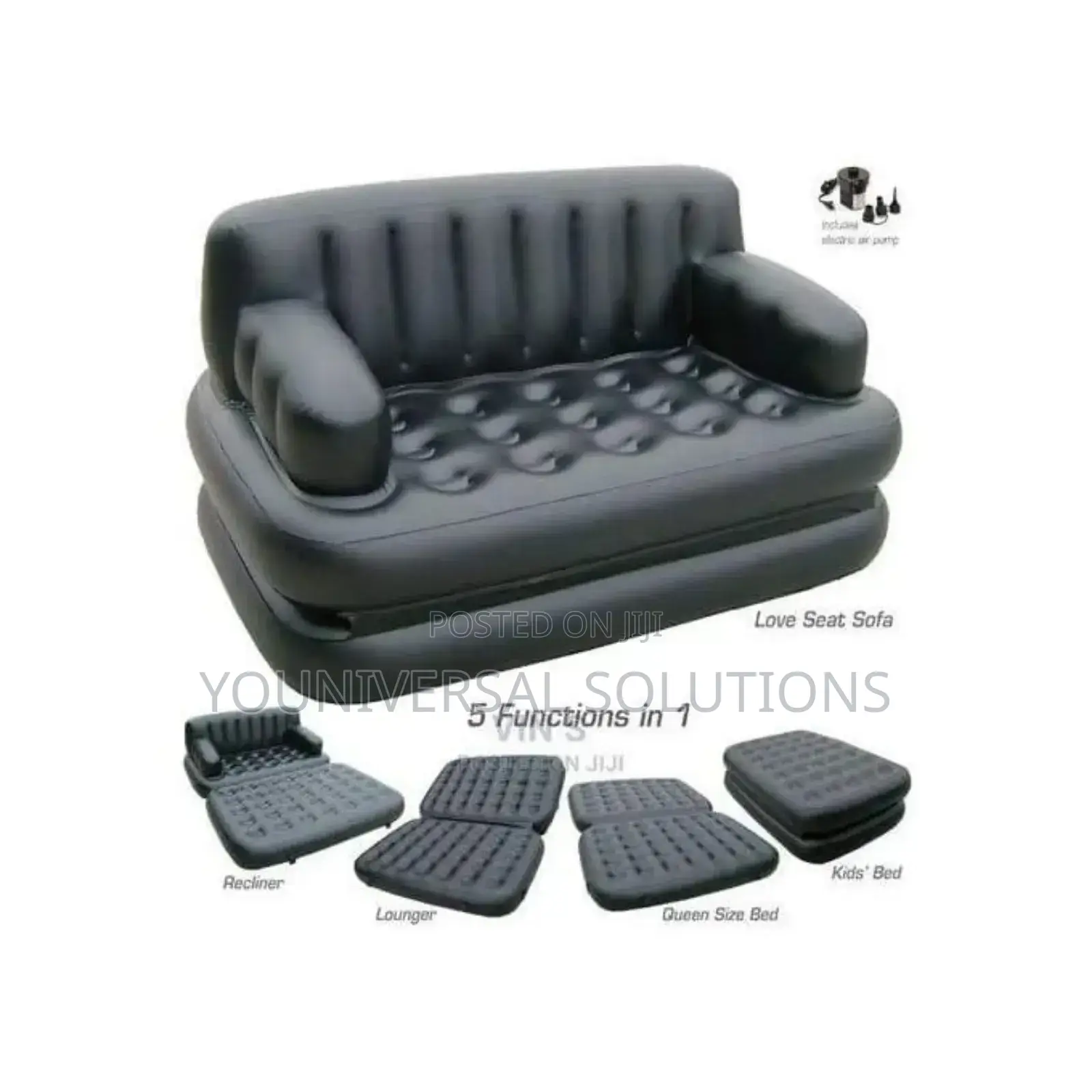 Inflatable Sofa Bed*
5 in 1 Air Couch