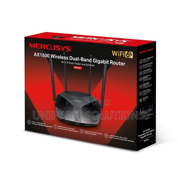 Mercusys Mr60x | Ax1500 Dual-Band Wifi 6 Router