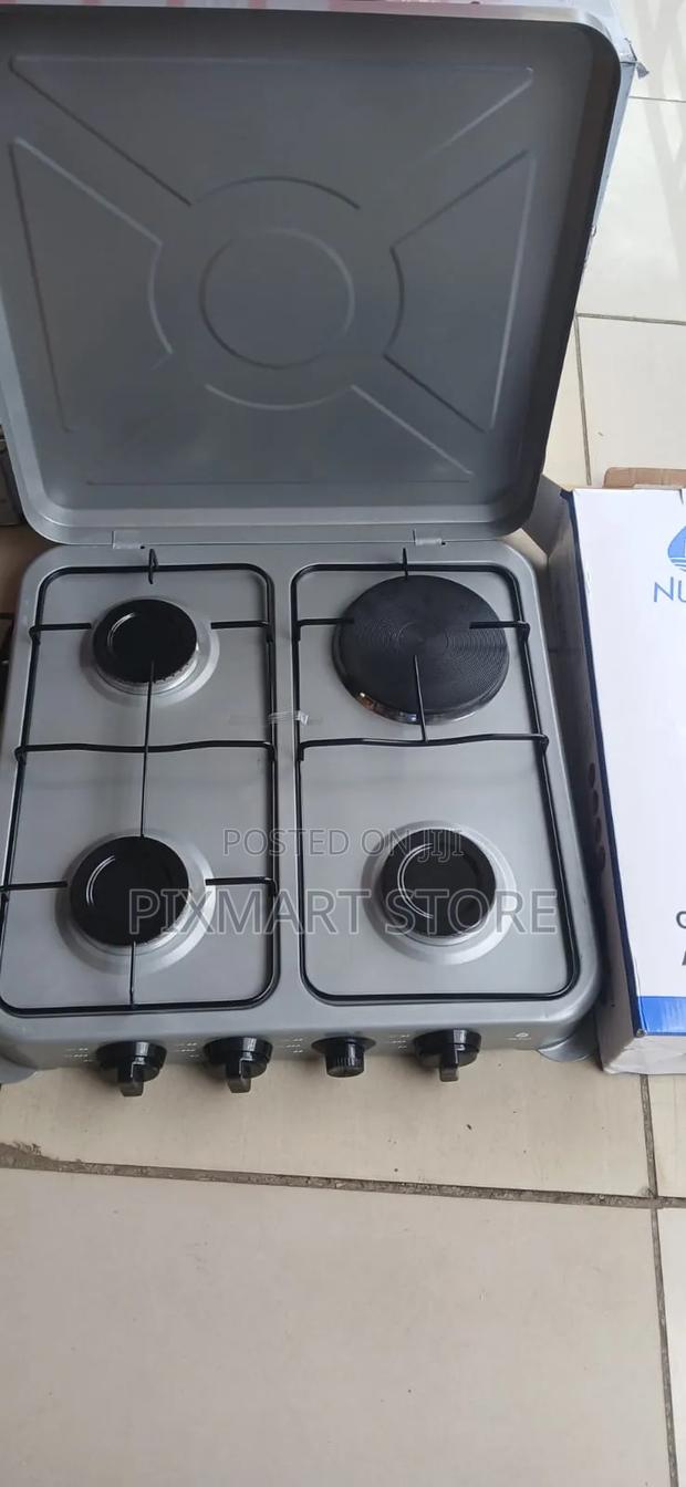 Nunix 3+1 Tabletop Cooker (3 Gas + 1 Electric)