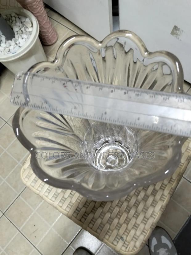 Big Clear Glass Vase - thumbnail 2