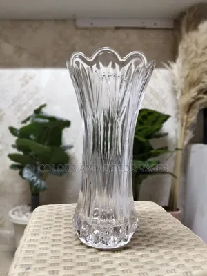 Big Clear Glass Vase