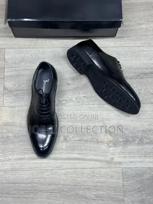 Black Billionaire Official Leather Low Cut Shoes