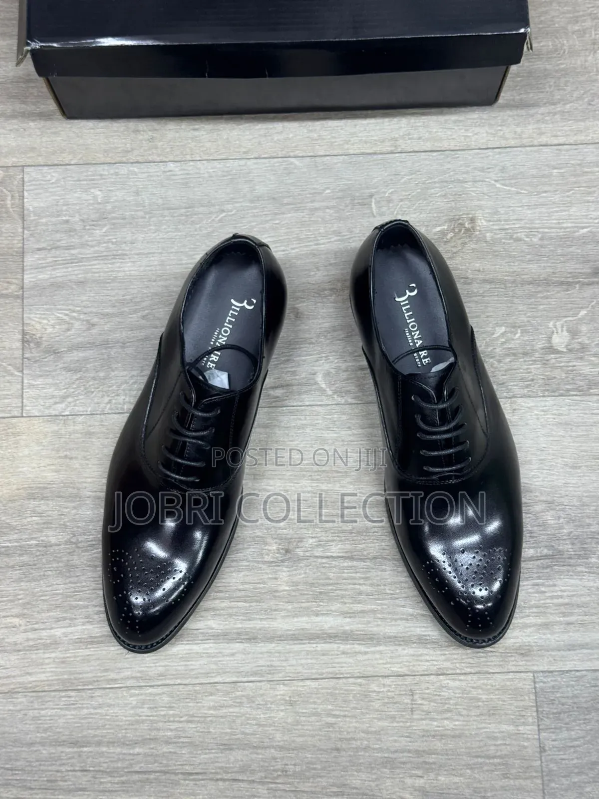 Black Billionaire Official Leather Low Cut Shoes