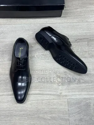 Black Billionaire Official Leather Low Cut Shoes