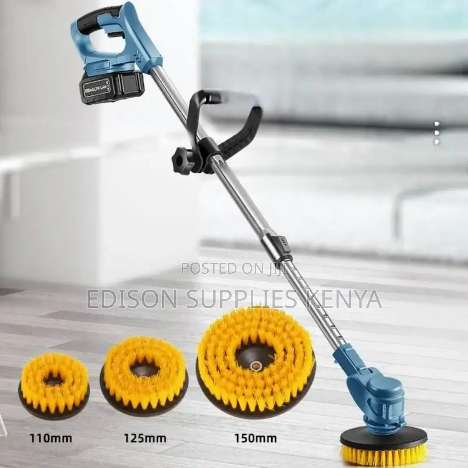Spin Brush Scrubber High Power Rechargeable 3 in 1 3pc Brush Set