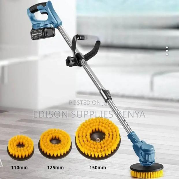 Spin Brush Scrubber High Power Rechargeable 3 in 1 3pc Brush Set - thumbnail 2