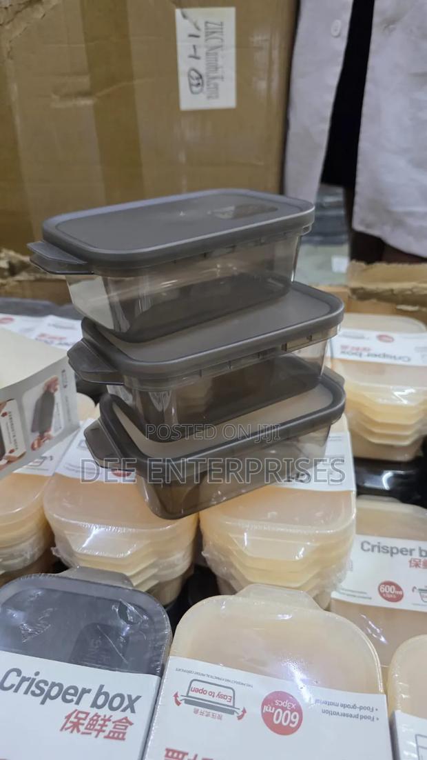 3-Piece Airtight Crisper Set (600ml) - thumbnail 2