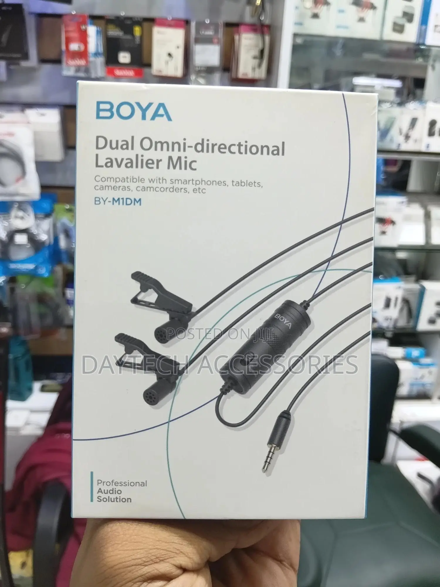 This Is a Boya by-M1dm Dual Omni-Directional Lavalier Microphone