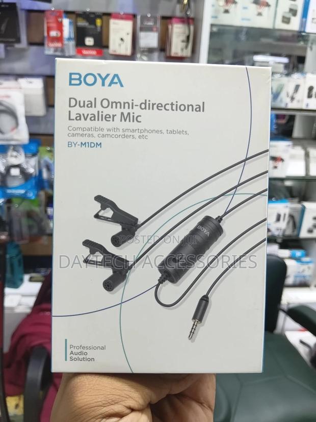 This Is a Boya by-M1dm Dual Omni-Directional Lavalier Microphone - thumbnail 3