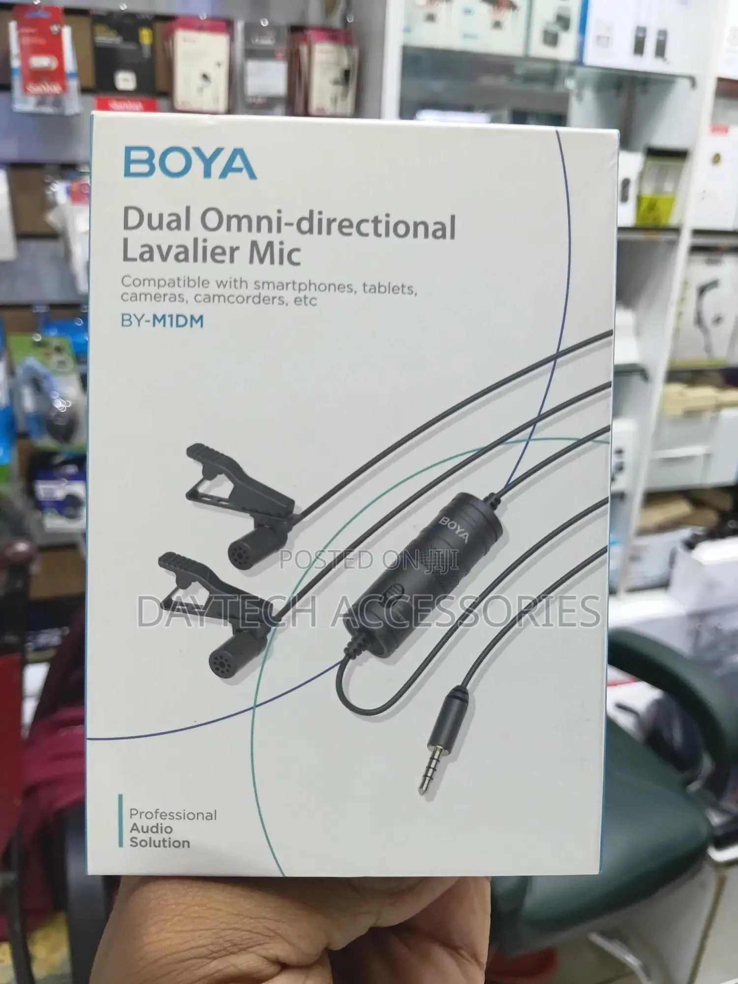 This Is a Boya by-M1dm Dual Omni-Directional Lavalier Microphone