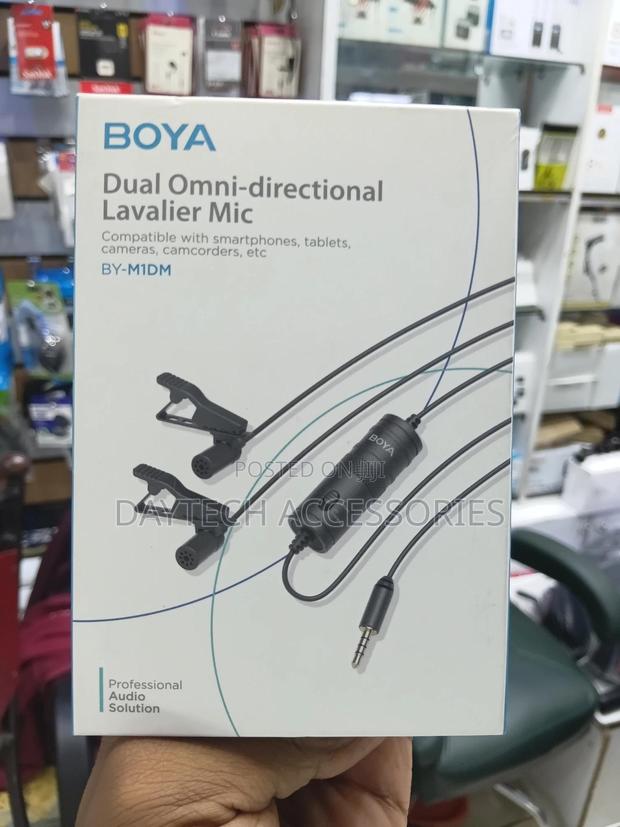 This Is a Boya by-M1dm Dual Omni-Directional Lavalier Microphone - thumbnail 2