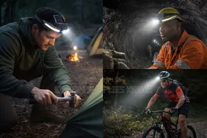 Solar Headlamp Usb Rechargeable Lights Cob Led Camping Head Lamps