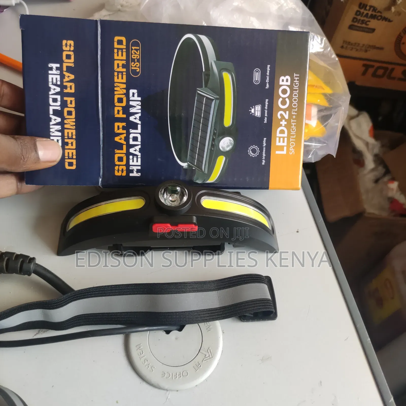 Solar Headlamp Usb Rechargeable Lights Cob Led Camping Head Lamps