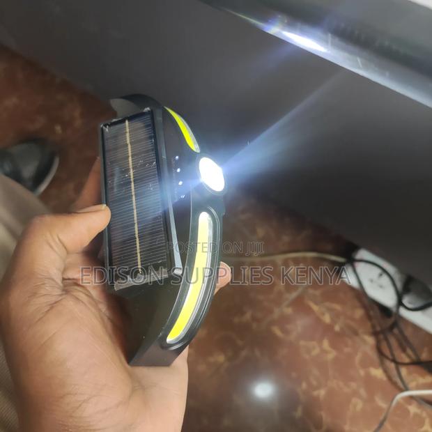 Solar Headlamp Usb Rechargeable Lights Cob Led Camping Head Lamps - thumbnail 10