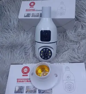 Wifi Enabled Double Lens/View PTZ Bulb Camera
