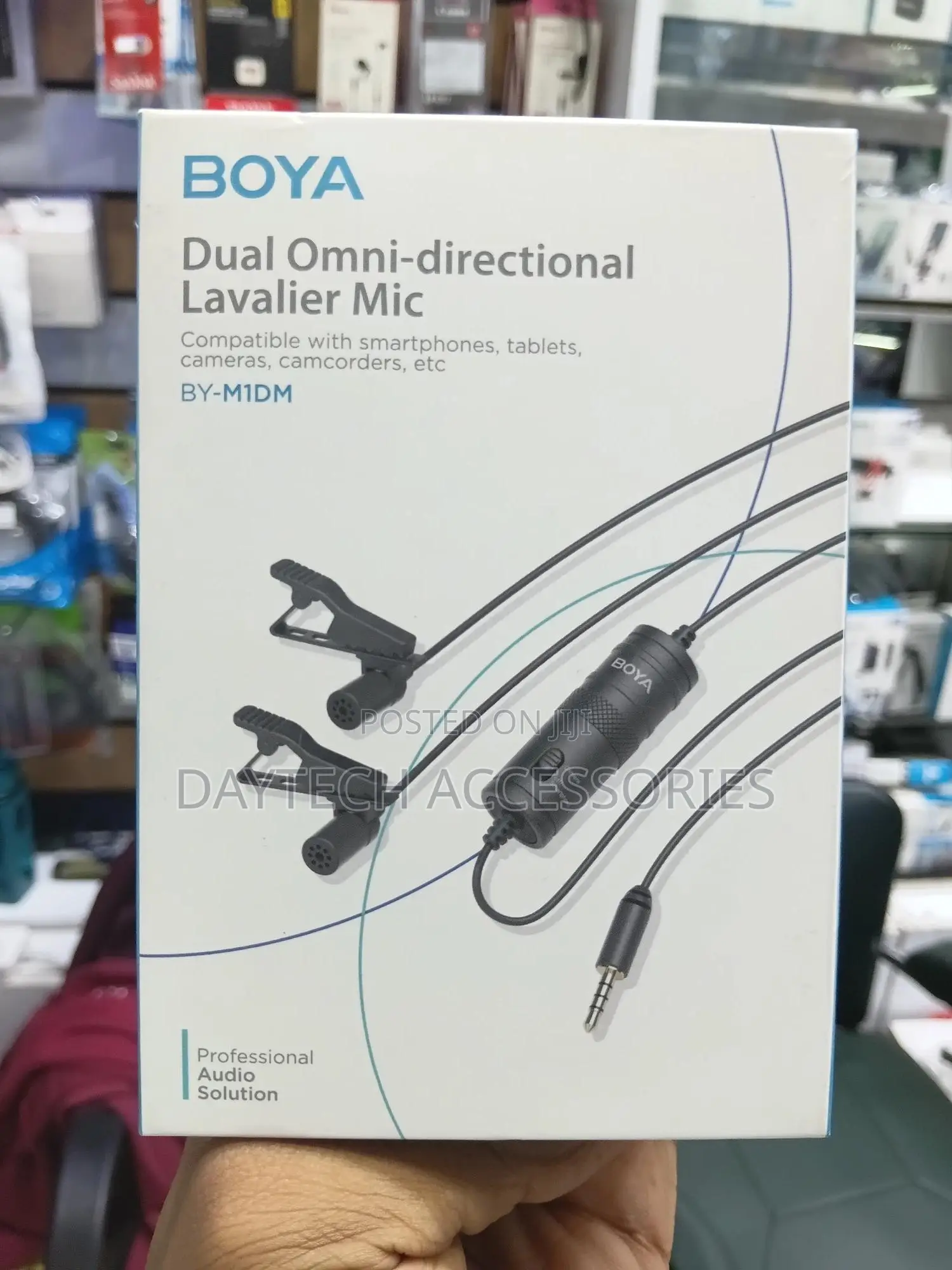 Boya by-M1dm Dual Lavalier Universal Microphone - Black