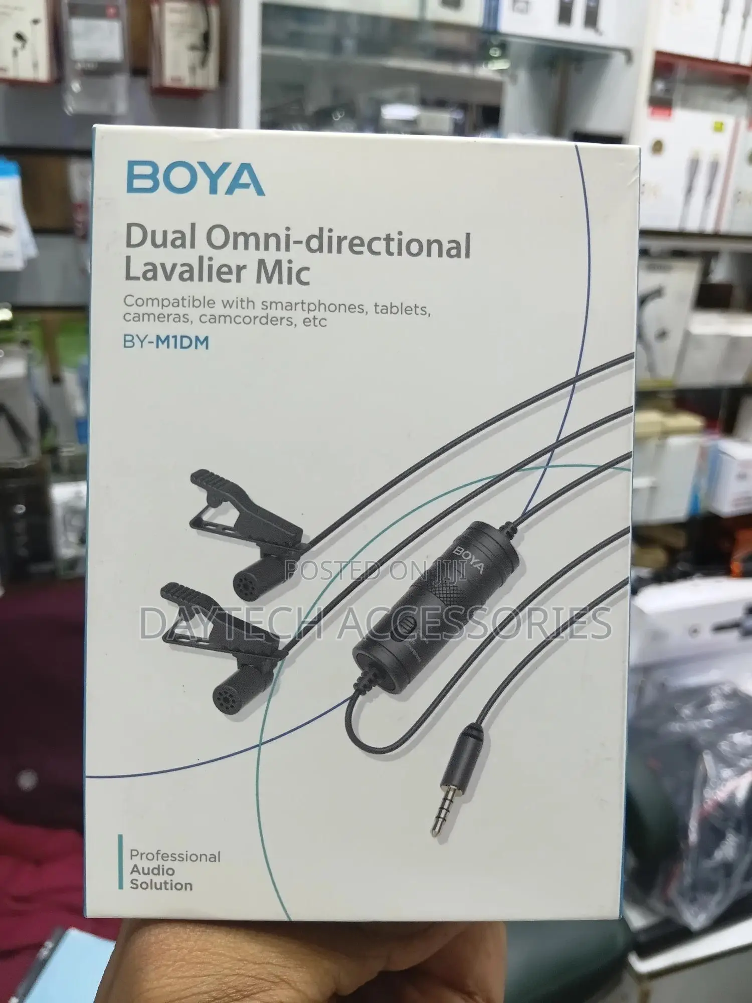 Boya by-M1dm Dual Lavalier Universal Microphone - Black