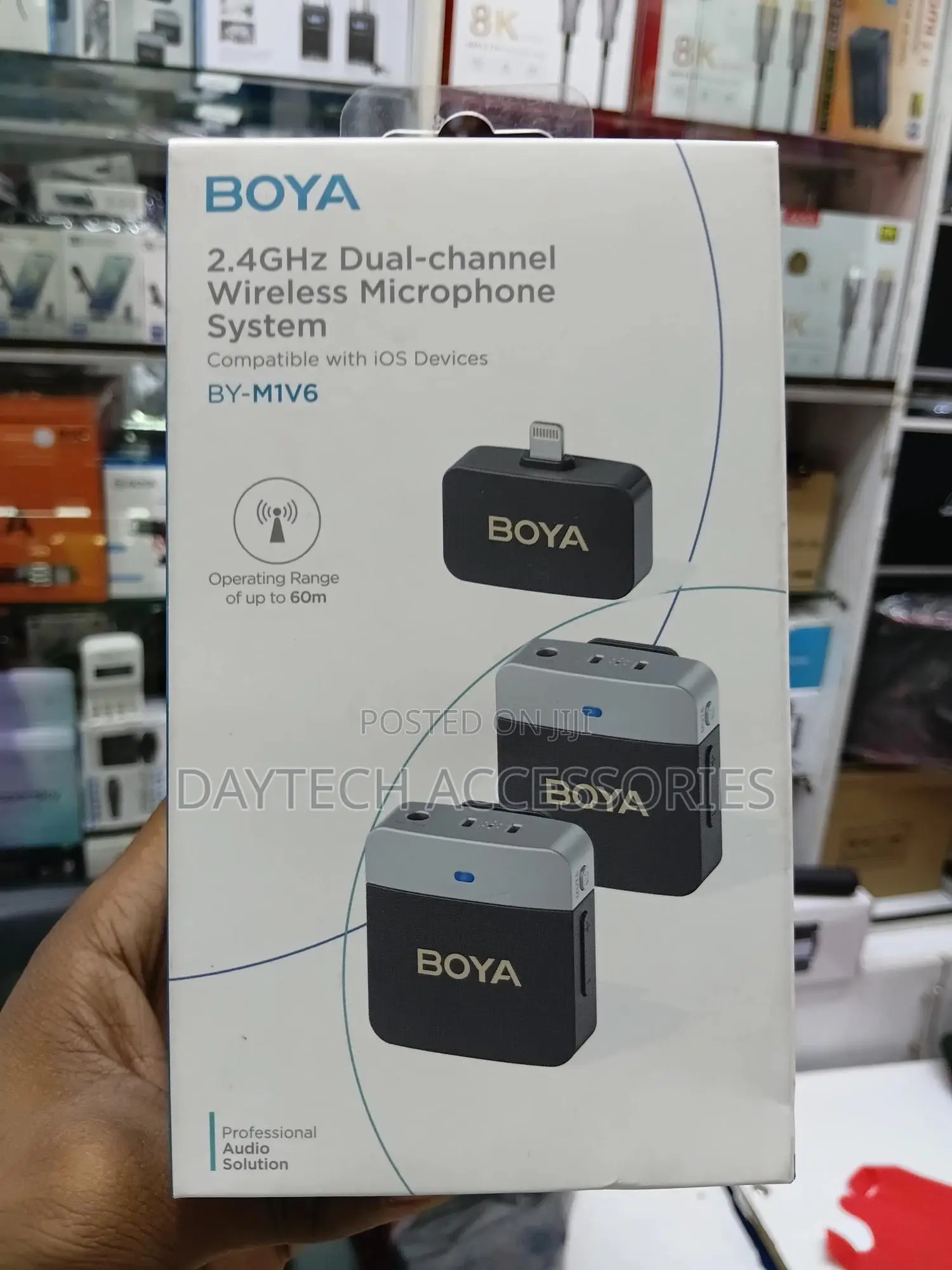 Boya by-M1v6 2.4ghz Dual-Channel Wireless Microphone System for iPhone