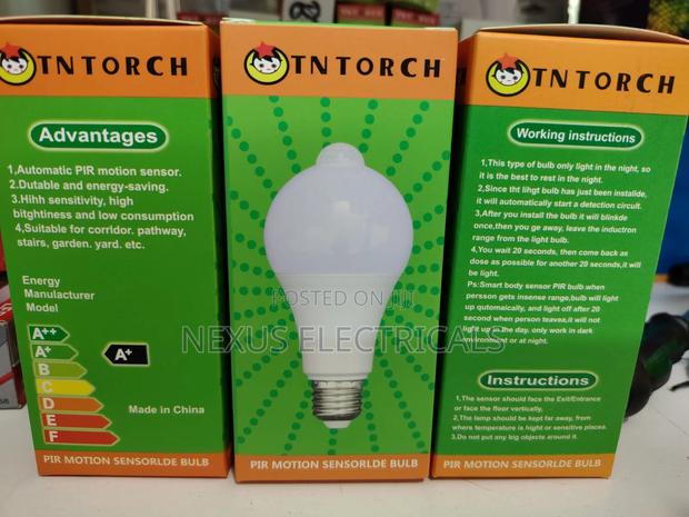 Motion Sensor Bulbs 9w