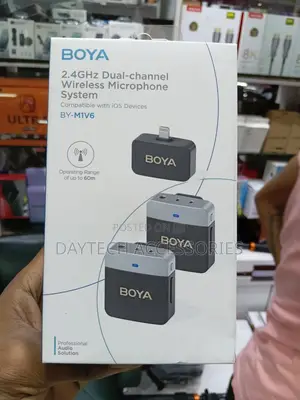 Boya by-M1v6 Dual Wireless Microphone System With Lightning Connector