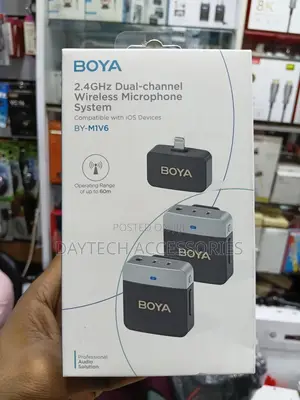 Boya by-M1v6 Dual Wireless Microphone System With Lightning Connector