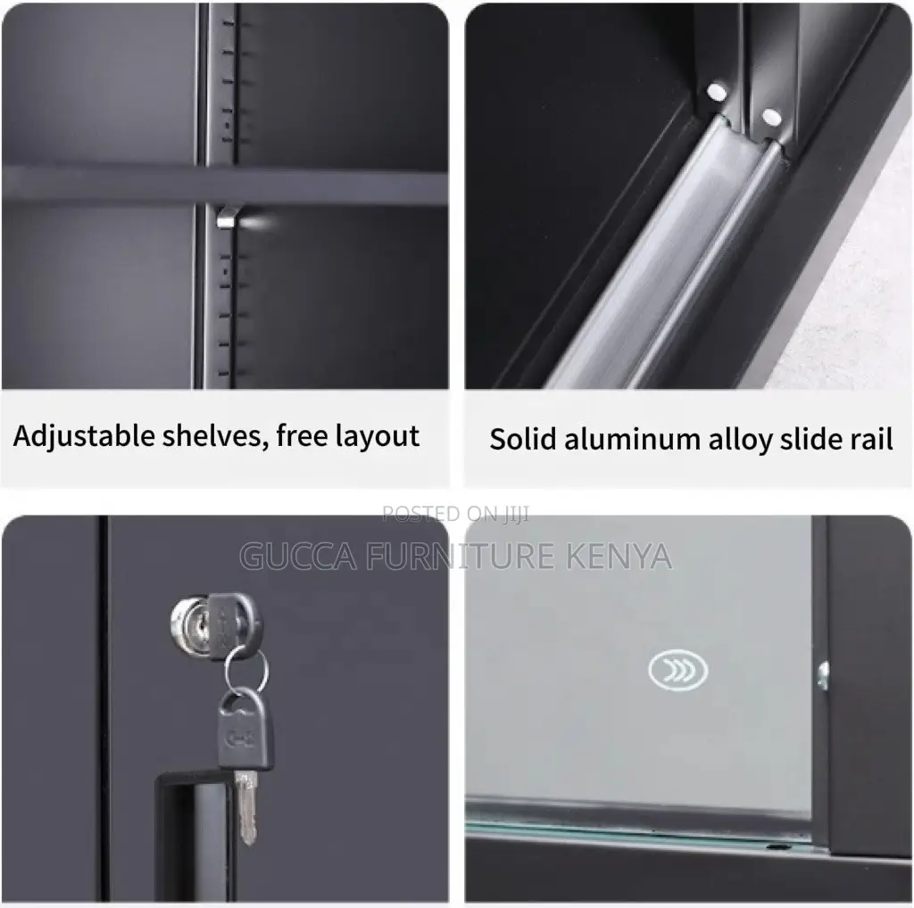 Clear Glass Door Display Filling Cabinet