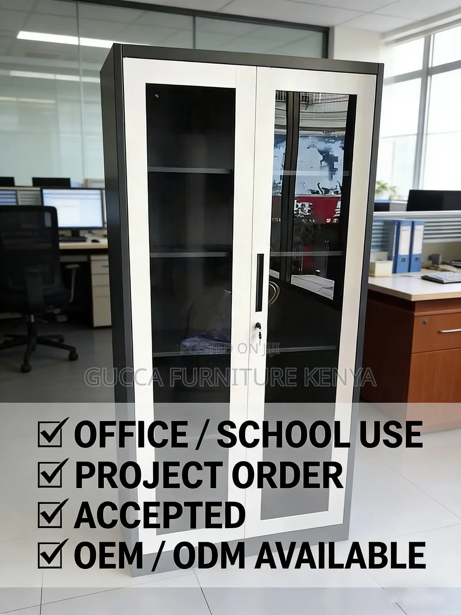 Clear Glass Door Display Filling Cabinet