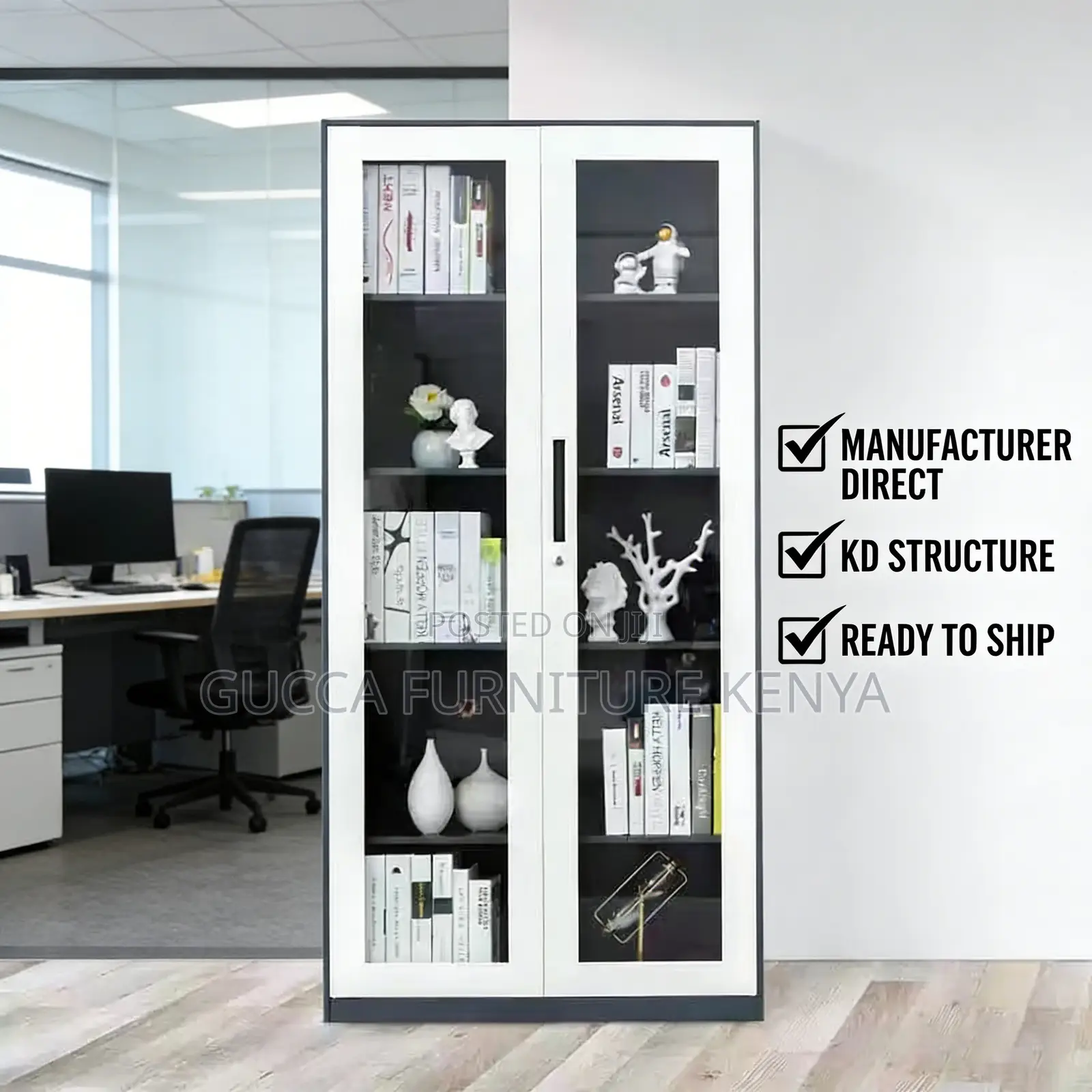Clear Glass Door Display Filling Cabinet