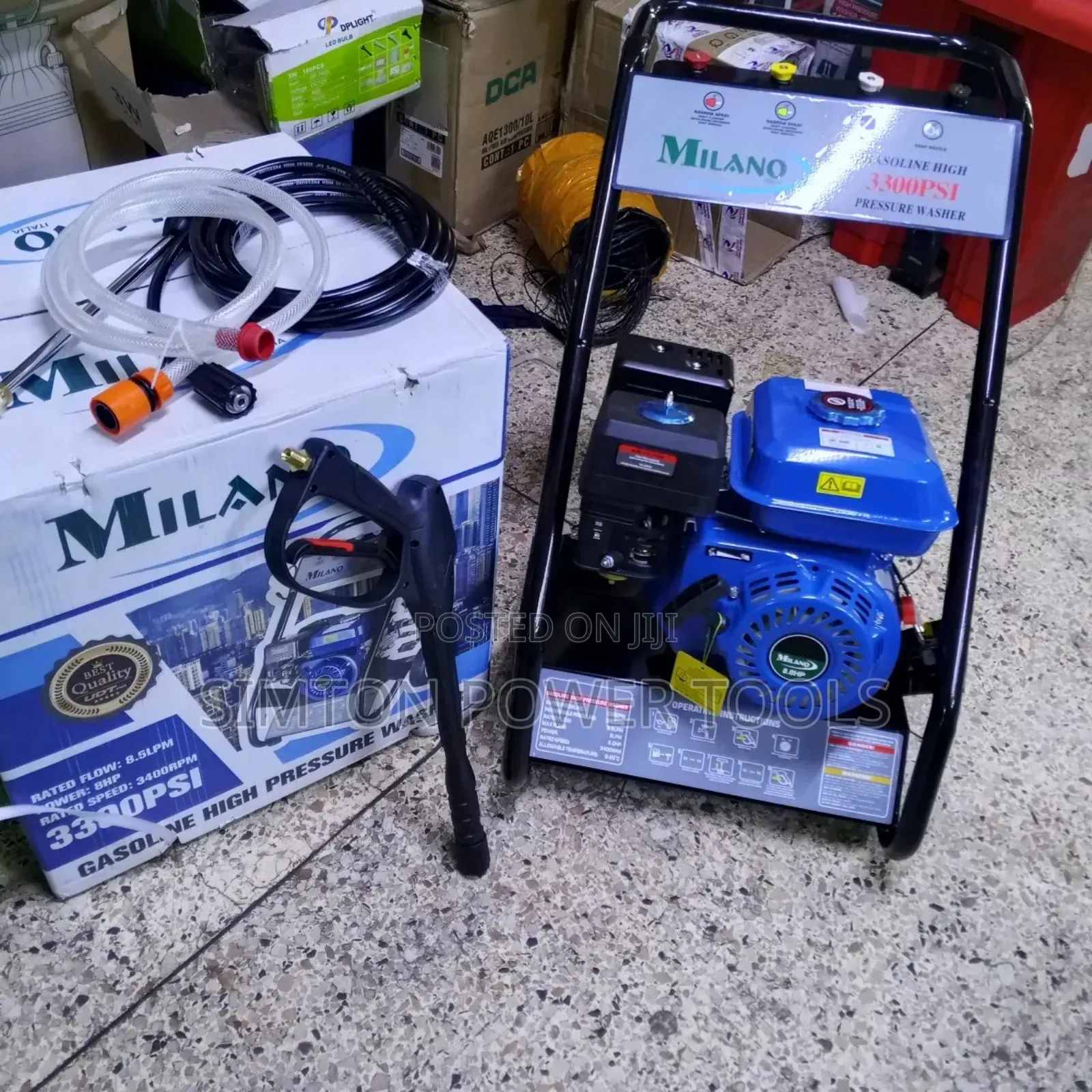 Milano Gasoline High Pressure Washer 3300psi